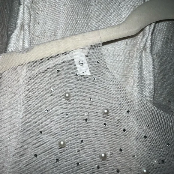 Long sleeve pearl maxi cover up dress - Picture 4 of 4